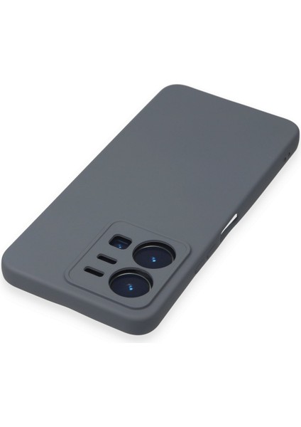 Vivo Y35 Kılıf Nano Içi Kadife Silikon - Gri 300099