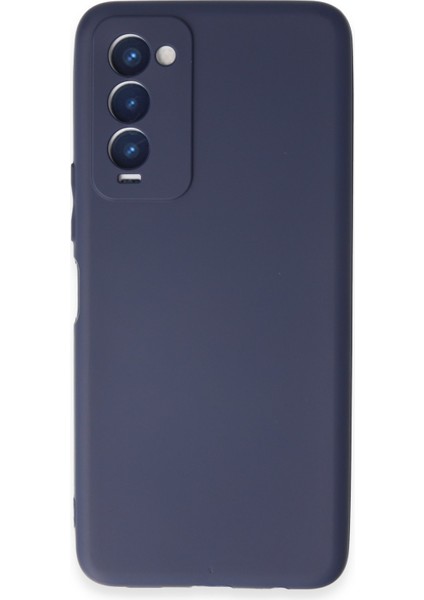 Tecno Camon 18 Kılıf First Silikon - Lacivert 300099
