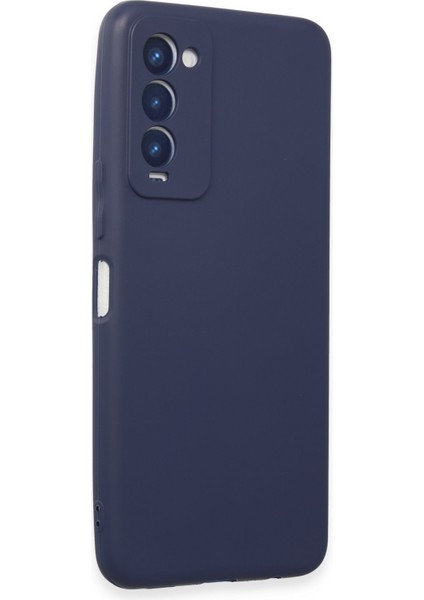 Tecno Camon 18 Kılıf First Silikon - Lacivert 300099