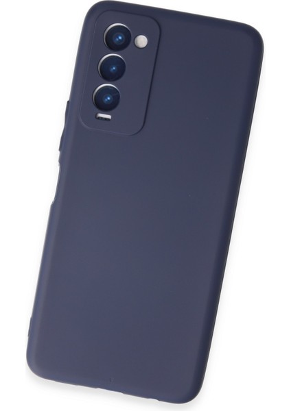 Tecno Camon 18 Kılıf First Silikon - Lacivert 300099