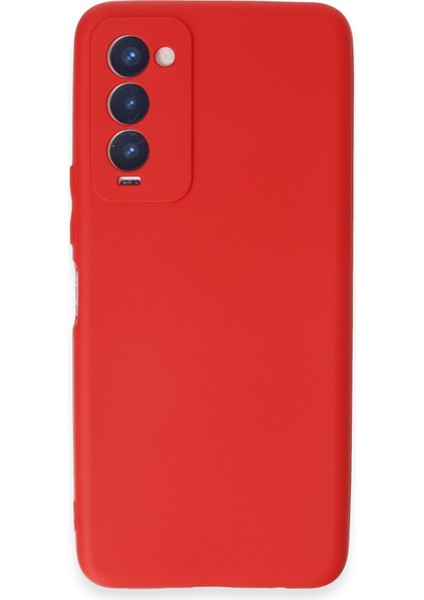 Tecno Camon 18 Kılıf First Silikon - Kırmızı 300099
