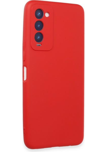 Tecno Camon 18 Kılıf First Silikon - Kırmızı 300099