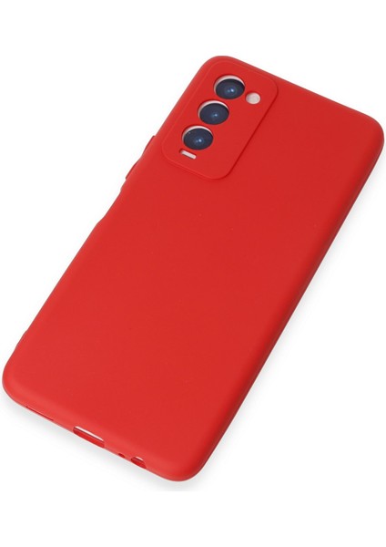 Tecno Camon 18 Kılıf First Silikon - Kırmızı 300099