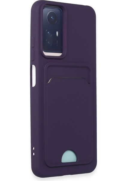 Xiaomi Redmi Note 11 Kılıf Kelvin Kartvizitli Silikon - Derin Mor 300099