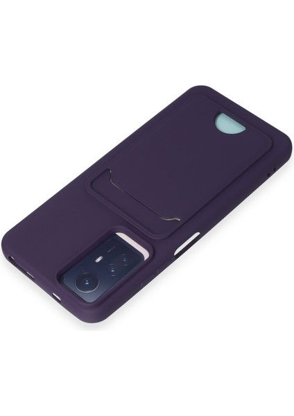 Xiaomi Redmi Note 11 Kılıf Kelvin Kartvizitli Silikon - Derin Mor 300099