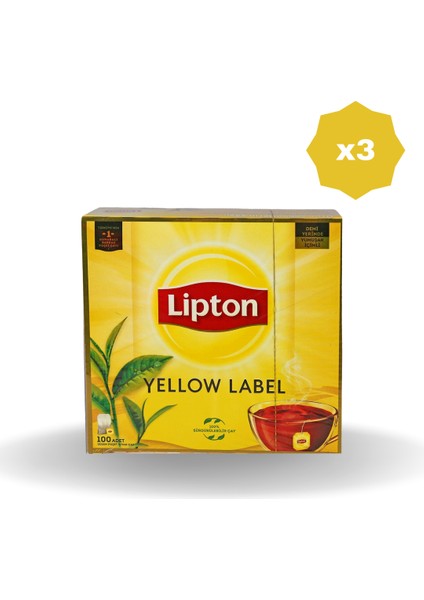 Yellow Label Bardak Poşet 100'LÜ x 3 Adet