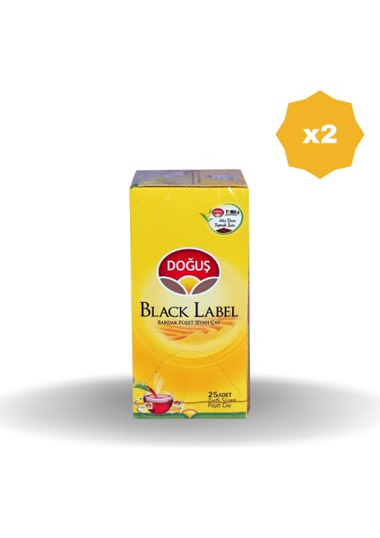 Black Label Bardak Poşet Çay 25'li x 2 Adet