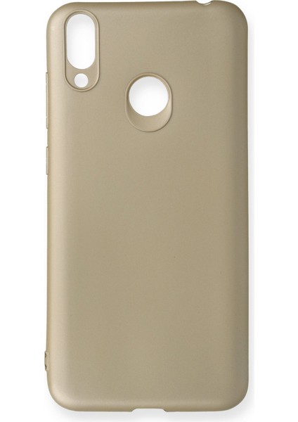 Huawei Honor 8c Kılıf Premium Rubber Silikon - Gold 317105