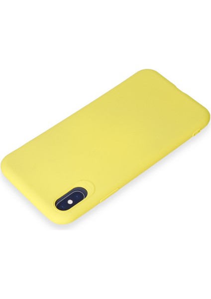 Iphone x Kılıf First Silikon - Sarı 300099