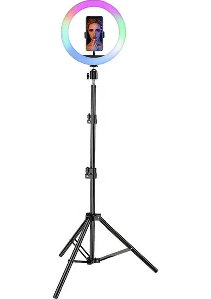 33CM Rgb Ring Light LED Çekim Işığı 2.1mt Tripod