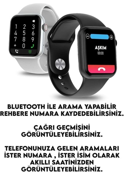 Tekiz Teknoloji Watch 9 Pro Akıllı Saat Iphone ve Android Tüm Telefonlara Uyumlu Sesligörüşme Bildirim Alma