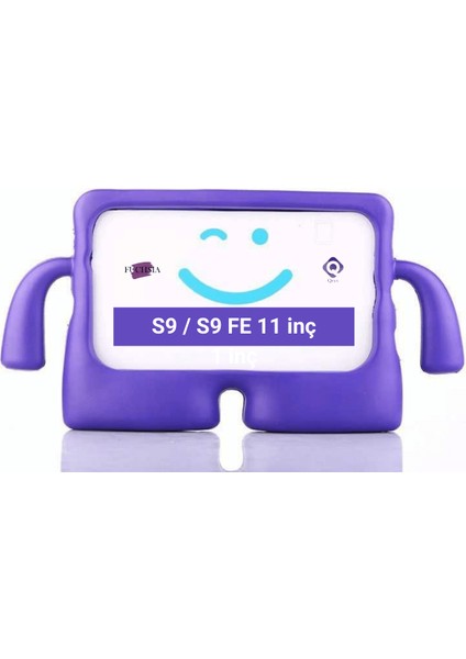 Galaxy Tab S9 / S9 Fe 11 Inç Uyumlu Fuchsia Ibuy Standlı Çocuk Tablet Kılıfı X510 - X710 - X716 - X718