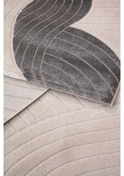 Elmina Beyaz Gri Halı Yumuşak Oturma Odası Salon Çocuk Odası Mutfak Halısı F0280 120 x 180 modelleri