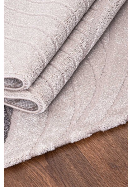 Elmina Beyaz Gri Halı Yumuşak Oturma Odası Salon Çocuk Odası Mutfak Halısı F0280 120 x 180 fırsatları