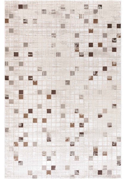 Bafra Kahverengi Beyaz Halı Yumuşak Oturma Odası Salon Çocuk Odası Mutfak Halısı P1190 120 x 180 fiyatları