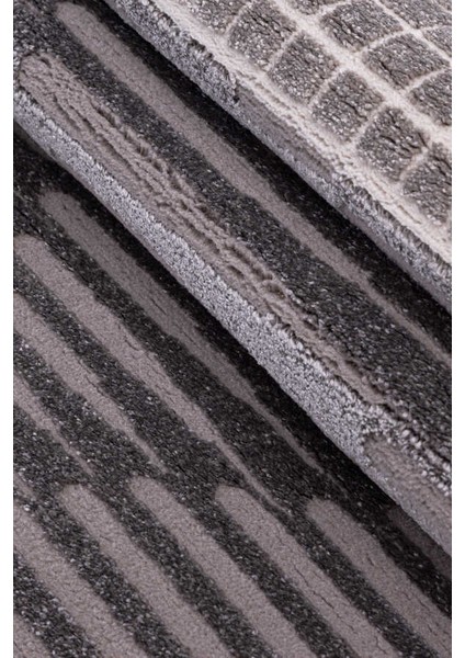 Elmina Gri Halı Yumuşak Oturma Odası Salon Çocuk Odası Mutfak Halısı QP030 120 x 180 indirimleri