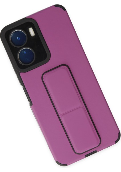 Vivo Y16 Kılıf Mega Standlı Silikon - Mor 300099 modelleri