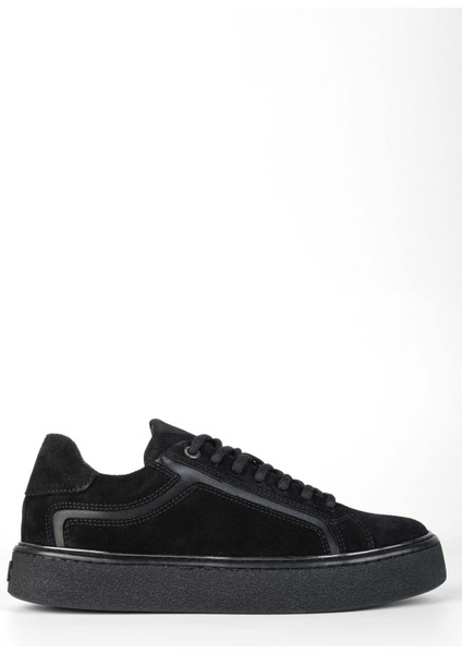Kadın Deri Siyah Süet Sneakers & Spor Ayakkabı 804 1834 Bn Ayk SK23/24 Sıyah Suet