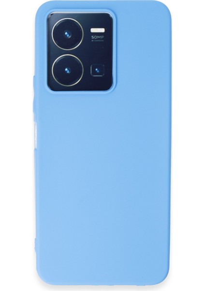 Vivo Y35 Kılıf First Silikon - Mavi 300099