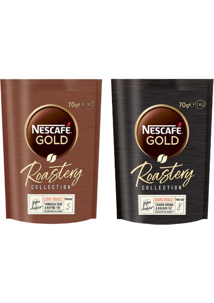 Gold Roastery Light Roast - Dark Roast Eko Paket 70 G 2li Set