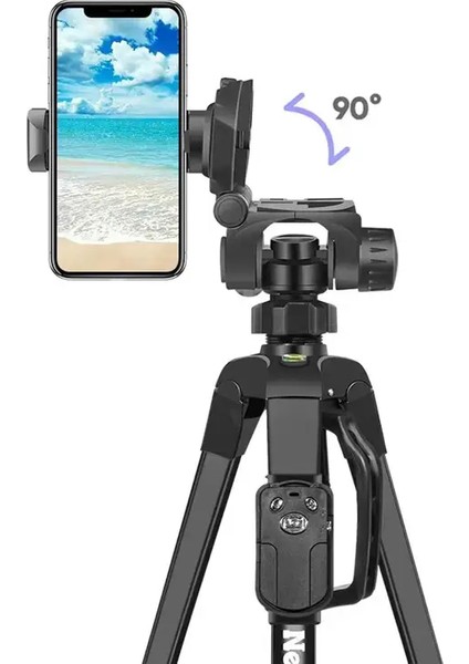 Profesyonel 150CM Tripod Çantalı Bluetooth Kumandalı Profesyonel Telefon ve Fotoğraf Makinesi Tutucu