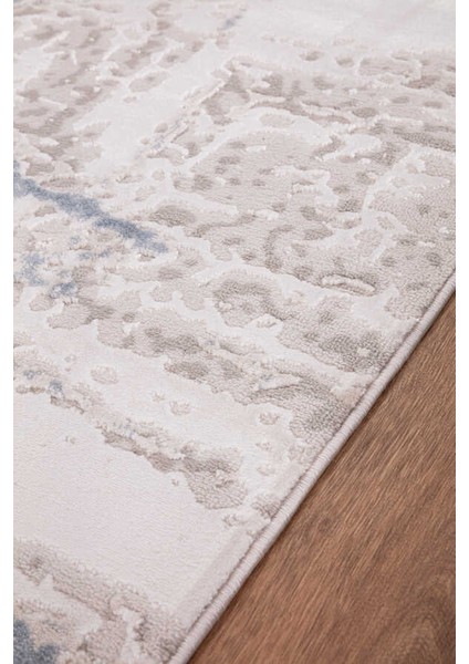 Bafra Beyaz Gri Halı Yumuşak Oturma Odası Salon Çocuk Odası Mutfak Halısı T1198 120 x 180 fırsatları