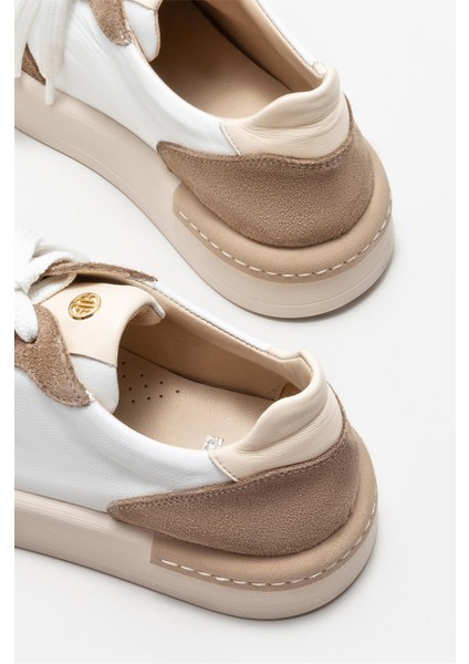 Bej Deri Kadın Spor Ayakkabı fırsatları