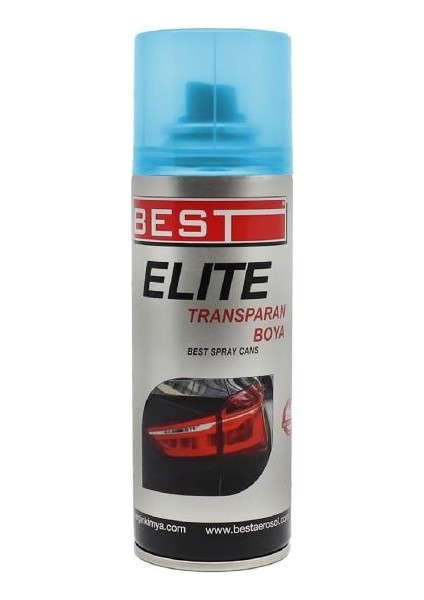Elite Transparan Far Boyası 200 ml Mavi