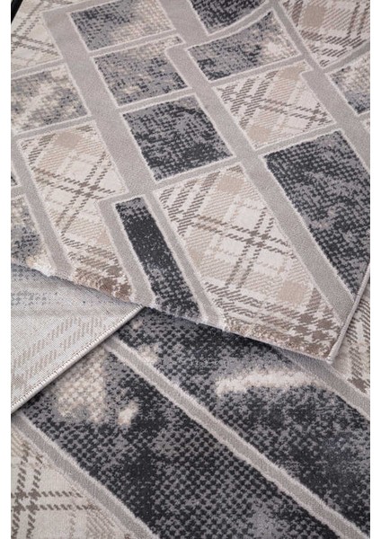 Wilto Bej Gri Halı Yumuşak Oturma Odası Salon Çocuk Odası Mutfak Halısı P1149 120 x 180 modelleri