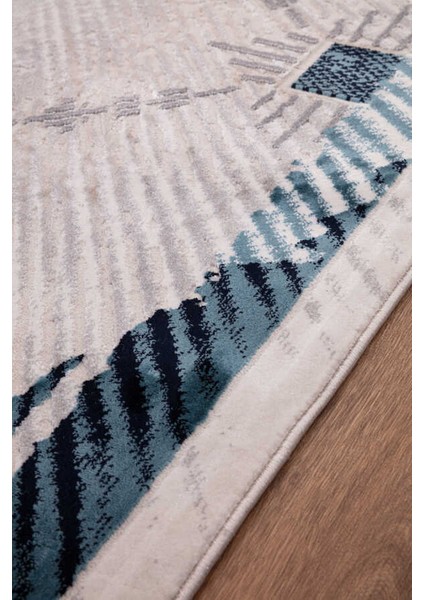 Troya Mavi Halı Yumuşak Oturma Odası Salon Çocuk Odası Mutfak Halısı J0074 120 x 180 modelleri