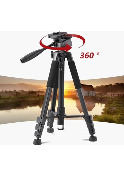 Profesyonel 175 cm Tripod Dslr Fotoğraf Makinesi Tripod