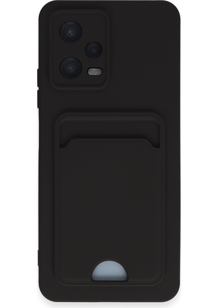 Xiaomi Redmi Note 12 4g Kılıf Kelvin Kartvizitli Silikon - Siyah 300099