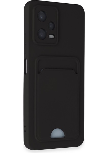 Xiaomi Redmi Note 12 4g Kılıf Kelvin Kartvizitli Silikon - Siyah 300099