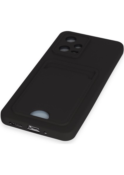 Xiaomi Redmi Note 12 4g Kılıf Kelvin Kartvizitli Silikon - Siyah 300099