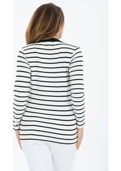 Curve Büyük Beden Pamuklu Likralı V Yaka Basic Siyah Bluz modelleri