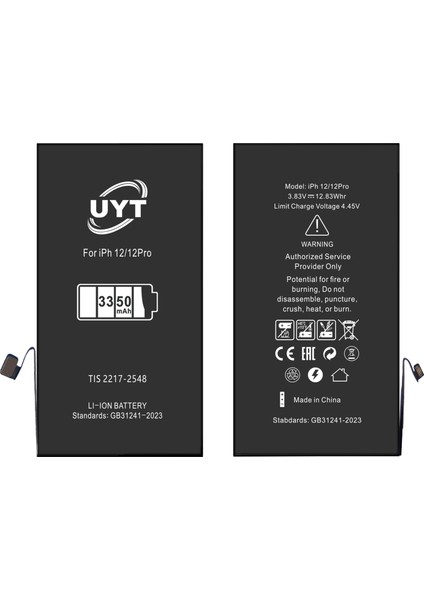 iPhone 12 Batarya Süper Batarya 3350 Mah