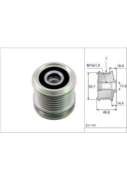 Alternator Kasnagı Mercedes W203 S203 CL203 W204 C209 R171