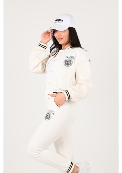 Kadın Üç Iplik Şardonlu Düğmeli Eşofman Takımı 3940-24 fırsatları