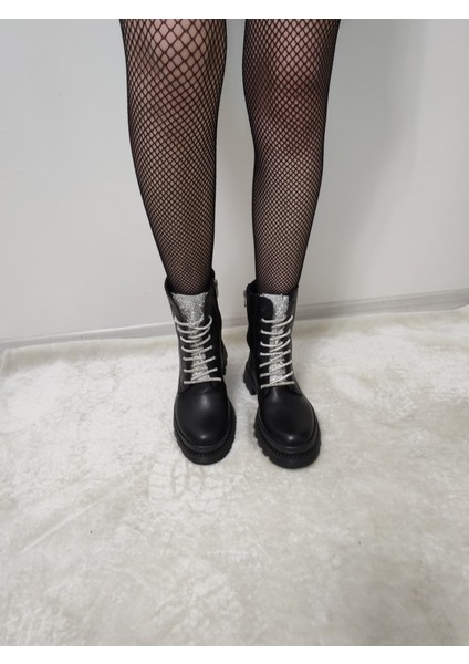 Angella Taşlı Kadın Postal(Ilkr B7) - Siyah - 37 fiyatları