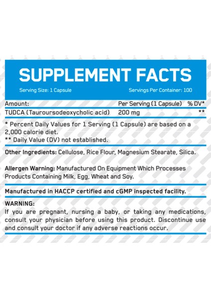 Tudca 200 mg - 100 Vcaps fiyatları