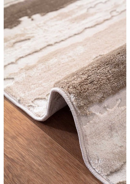 Lynosse Vizon Bej Halı Yumuşak Oturma Odası Salon Çocuk Odası Mutfak Halısı P1099 120 x 180 fırsatları