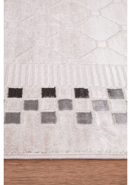 Lynosse Fildişi Halı Yumuşak Oturma Odası Salon Çocuk Odası Mutfak Halısı P1201 120 x 180 modelleri