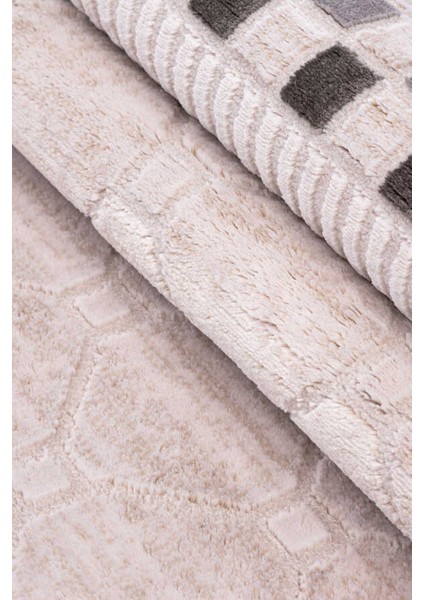 Lynosse Fildişi Halı Yumuşak Oturma Odası Salon Çocuk Odası Mutfak Halısı P1201 120 x 180 indirimleri