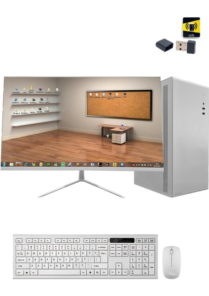 Office White X10 I5 9400F 16GB Ram 480GB SSD 500GB HDD R5 230 2gb 23.8 Monitör