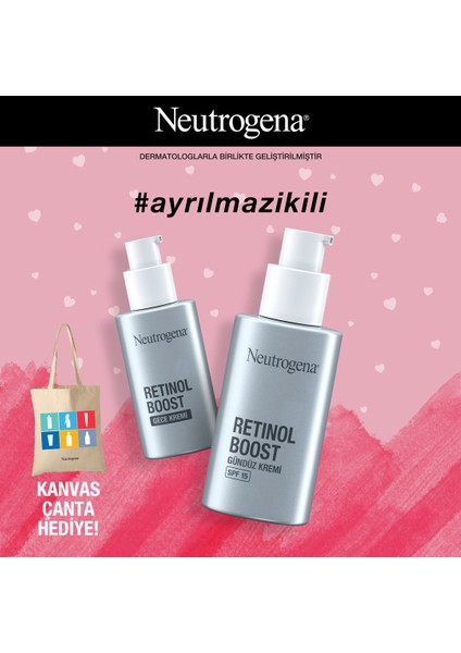 Retinol Boost Gündüz Kremi Antiaging + Retinol Boost Gece Kremi Çanta Hediyeli