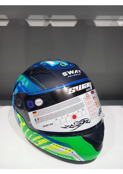 Kask Çocuk Sway 815K Gloss Gırl Full Face fırsatları