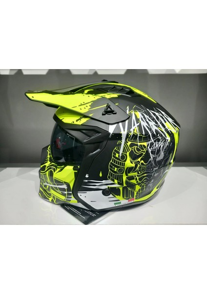 Kask Sway X1-X Seul Black/yellow Çene Çıkan