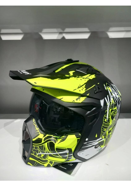 Kask Sway X1-X Seul Black/yellow Çene Çıkan fiyatları