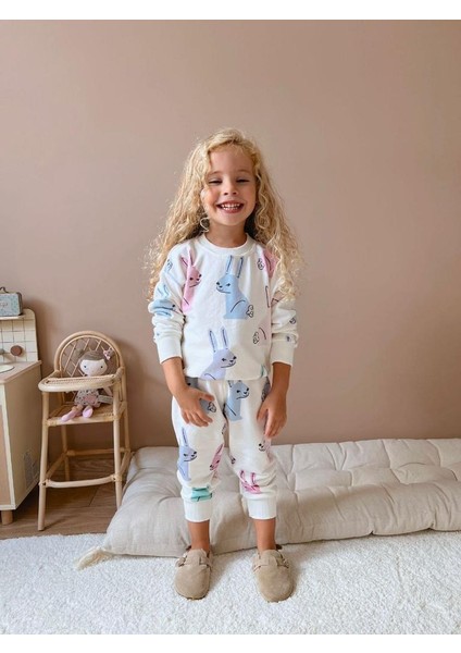 Tavşan Baskılı Pijama