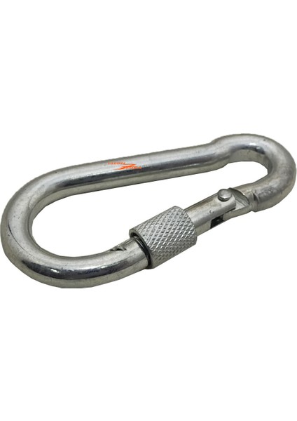 4 Adet Karabina Metal 8mm Kilitli Salıncak Kancası Çanta Tokası Küçük Boy